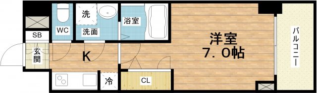 6階の間取り図