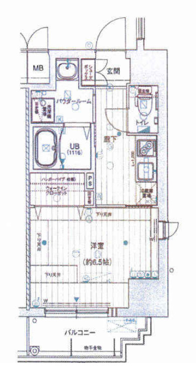 8階の間取り図