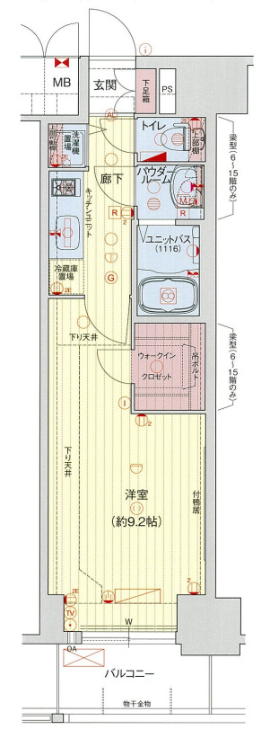 7階の間取り図