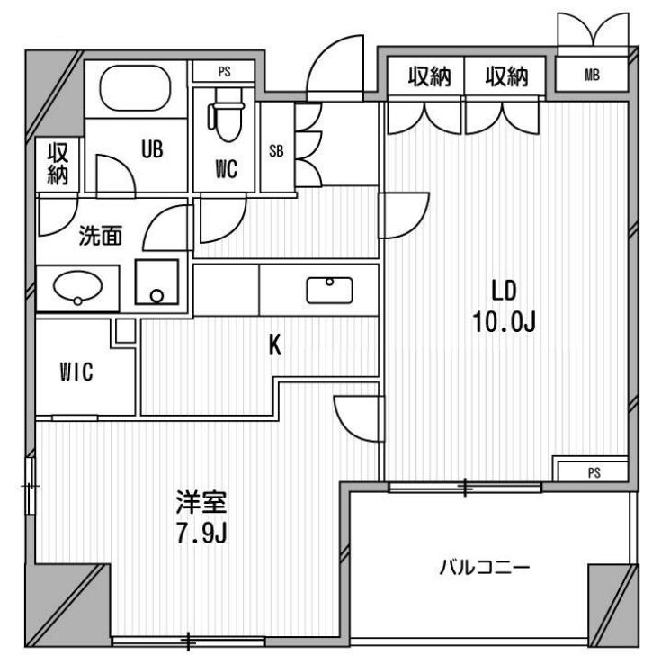 4階の間取り図