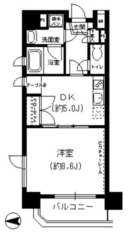 5階の間取り図