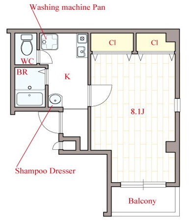 4階の間取り図