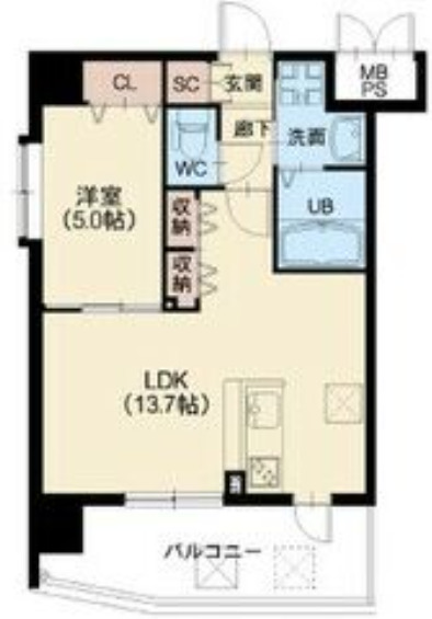 2階の間取り図