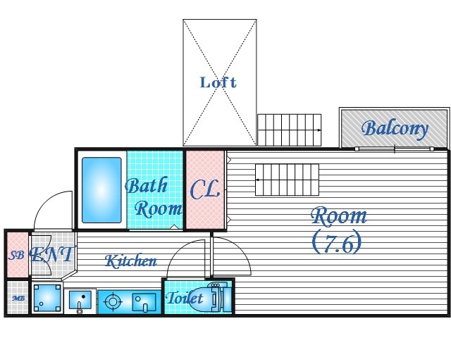 4階の間取り図