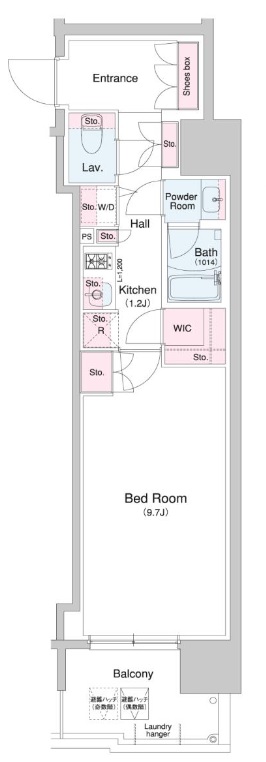 2階の間取り図