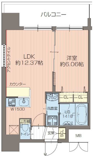 2階の間取り図