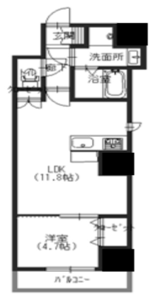 4階の間取り図