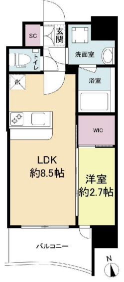 6階の間取り図