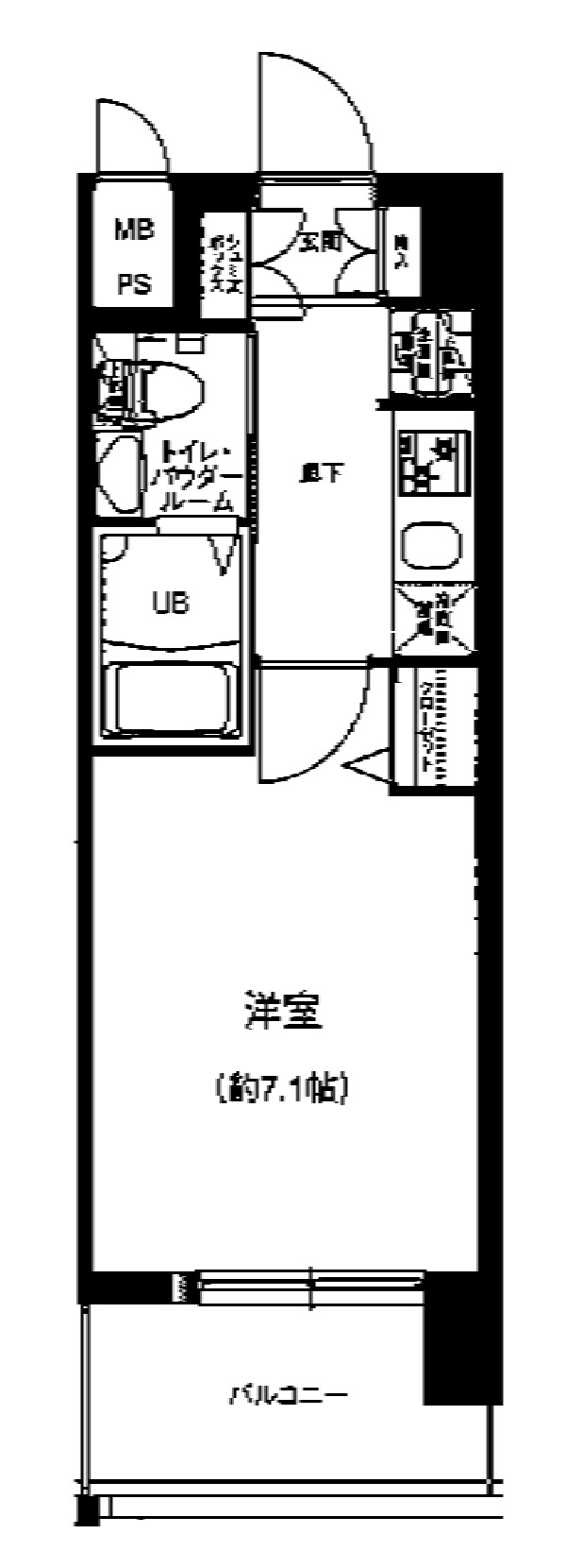 5階の間取り図