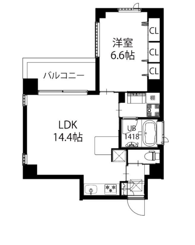 6階の間取り図