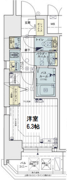 3階の間取り図