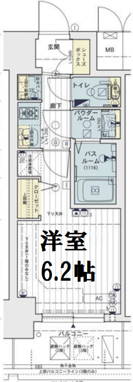 15階の間取り図