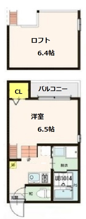 2階の間取り図