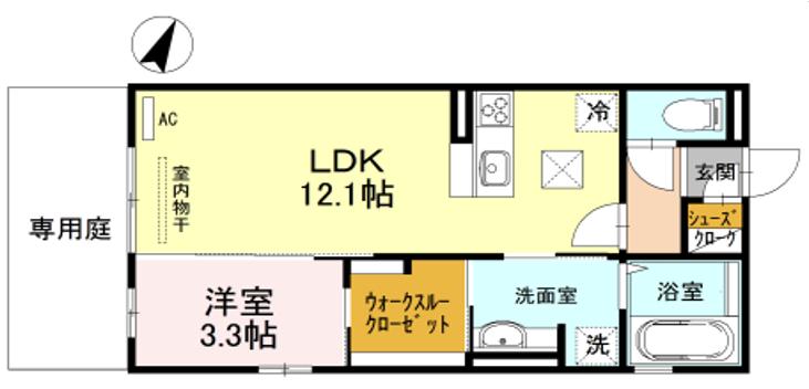 1階の間取り図