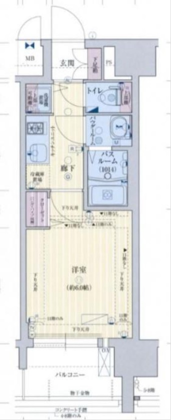 4階の間取り図