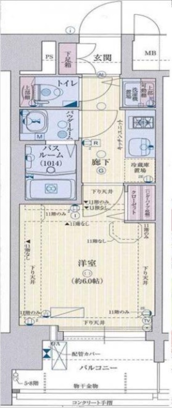 4階の間取り図