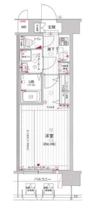 8階の間取り図