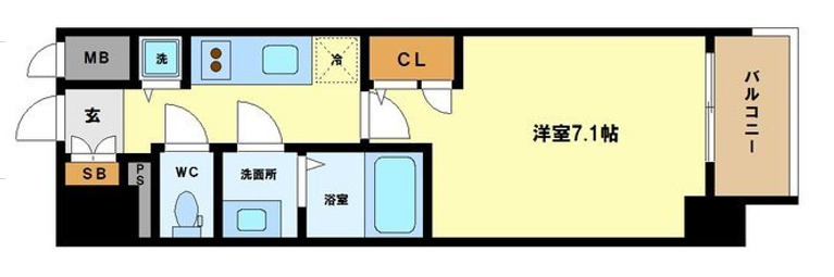 8階の間取り図