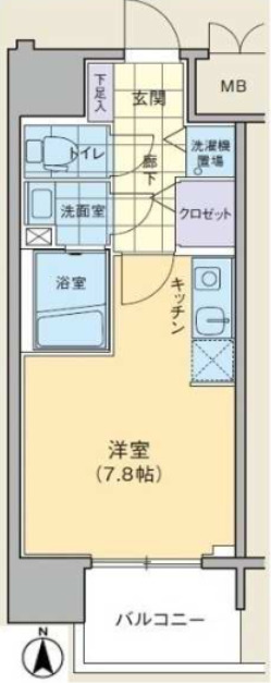 8階の間取り図