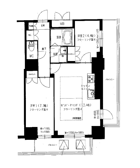 25階の間取り図