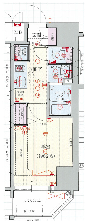 8階の間取り図