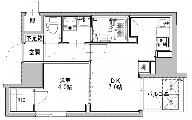 8階の間取り図