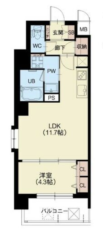 6階の間取り図