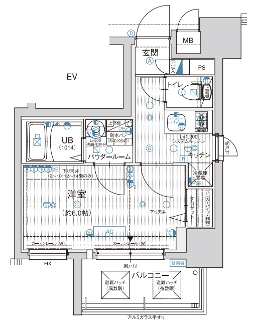 9階の間取り図
