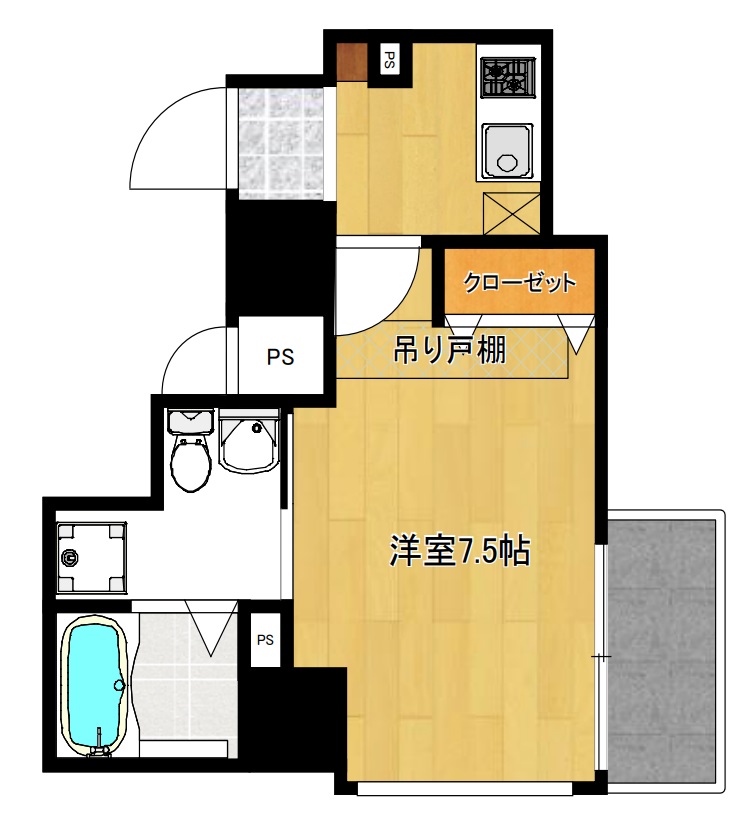 8階の間取り図