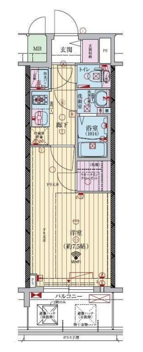 2階の間取り図