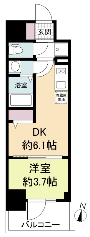 8階の間取り図