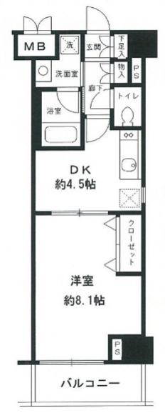 4階の間取り図