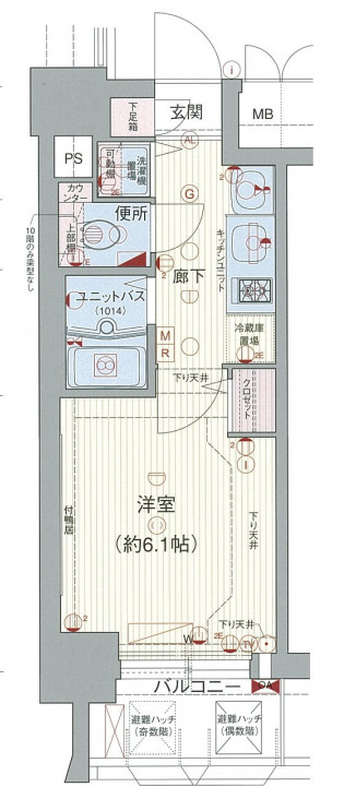 6階の間取り図