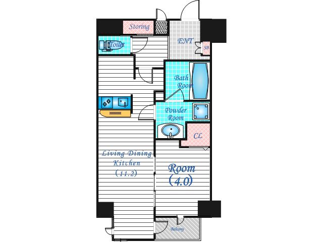 8階の間取り図