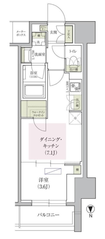 7階の間取り図