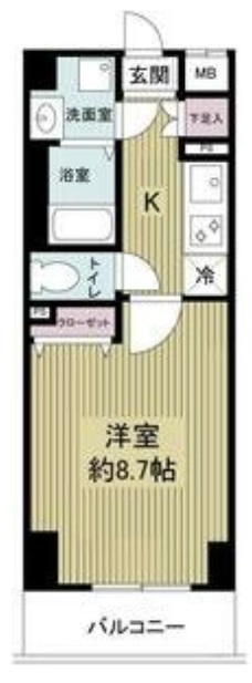 8階の間取り図