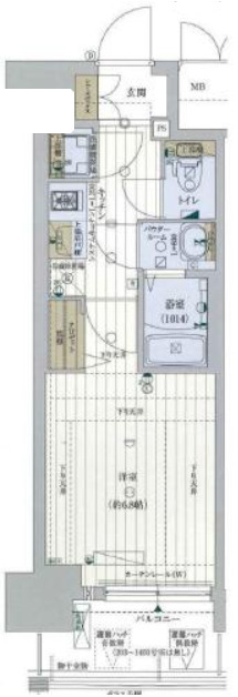 1階の間取り図
