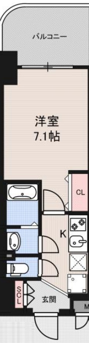 8階の間取り図