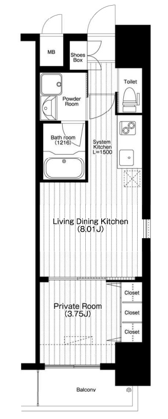 5階の間取り図