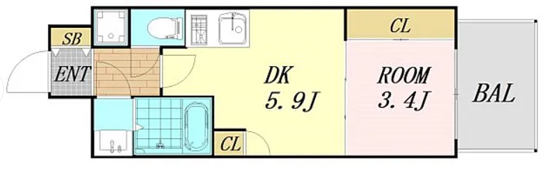 6階の間取り図