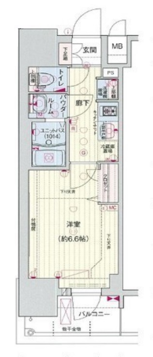 8階の間取り図