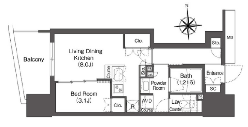 コンフォリア・リヴ本町WEST Q