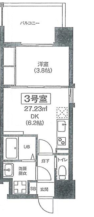 2階の間取り図