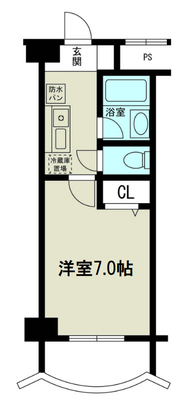8階の間取り図