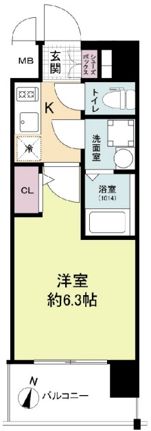 8階の間取り図