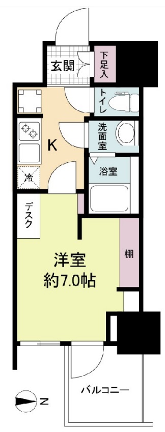 4階の間取り図
