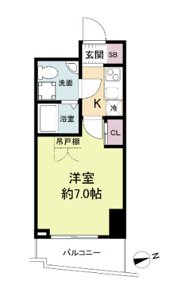 7階の間取り図