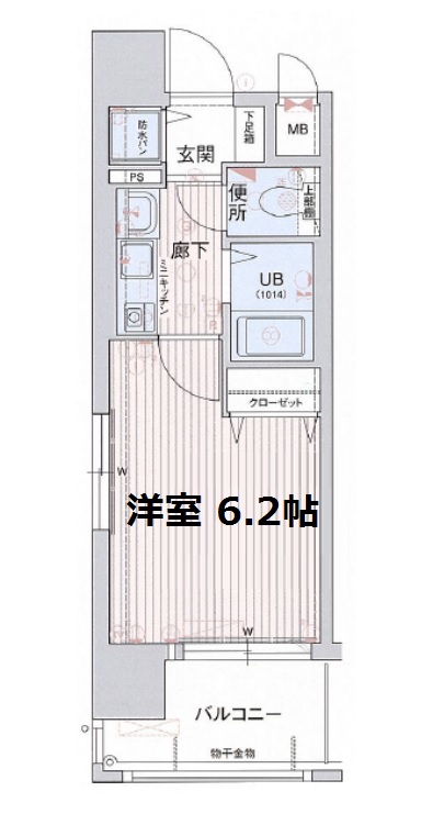 4階の間取り図