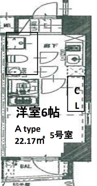 2階の間取り図