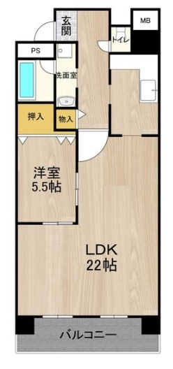 2階の間取り図